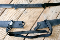 moviegunguy.com,  Katanas, Martial Arts and Ninja Weapons, Double-bladed Katana with shoulder scabbard