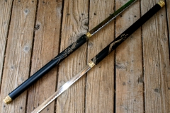 moviegunguy.com,  Katanas, Martial Arts and Ninja Weapons, Double-Blade Staff