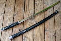 moviegunguy.com,  Katanas, Martial Arts and Ninja Weapons, Katana with black handle and sheath
