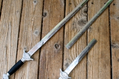moviegunguy.com,  Katanas, Martial Arts and Ninja Weapons, Straight Sword with two halfs