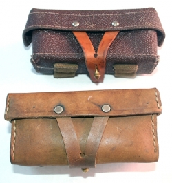 NVA-VC Props and Accessories, moviegunguy.com, nva/viet cong mosin-nagant leather ammo pouches