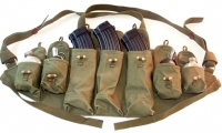 NVA-VC Props and Accessories, moviegunguy.com, nva/viet cong AK-47 Magazine chest Pouches