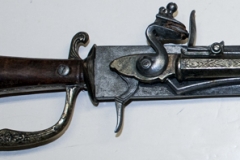 golden age of piracy, moviegunuy.com, non-firing Short Sword-flintlock pistol combination