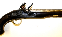 golden age of piracy, moviegunguy.com, Flintlock Golden Barrel Pistol