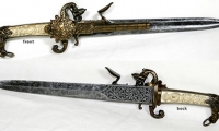 golden age of piracy, moviegunguy.com, non-firing replica flintlock Pistol-Dagger