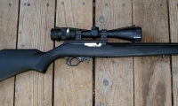 moviegunguy.com, movie prop rifles, volquartsen 10/22 scoped rifle