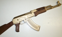 moviegunguy.com, movie prop rifles, Replica gold AK-47
