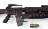 moviegunguy.com, movie prop rifles, M16A2 Rifle with Grenade Launcher
