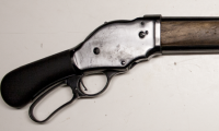 moviegunguy.com, movie prop shotguns, model 87 lever action shotgun pistol grip