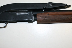 moviegunguy.com, movie prop shotguns, Non-firing replica 12 gauge Pump Shotgun with folding stock.