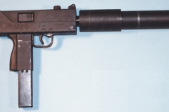 movie prop handguns, semi-automatic, replica mac 10