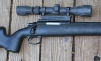 moviegunguy.com, Sniper & Scoped Weapons, replica Sniper rifle with silencer.