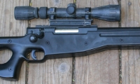 moviegunguy.com, Sniper & Scoped Weapons, replica Sniper rifle with heavy barrel