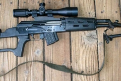 Blank-firing Soviet Dragunov sniper rifle