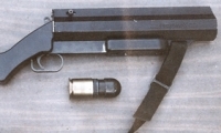 moviegunguy.com, prop specialty guns, 37MM Thumper Grenade Launcher