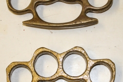 Brass Knuckle Set - real and rubber