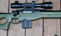 moviegunguy.com, movie prop police/SWAT gear, replica Accuracy International AW sniper rifle