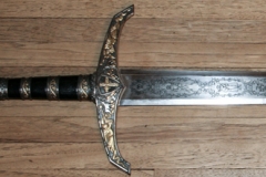 moviegunguy.com,  Swords and Shields, Large Ornate Medieval Broadsword