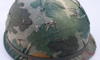moviegunguy.com, movie props US Vietnam, US Helmet with Mitchell Pattern Cover