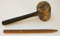 moviegunguy.com, Vampire Hunting Gear, Large Wooden Mallet and stake