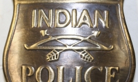 moviegunguy.com, movie props western badges, Indian Police Badge - Reservation Police.
