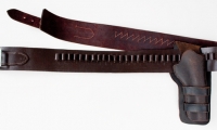 moviegunguy.com, movie prop western holster, Dark brown belt and holster rig