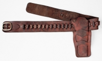 moviegunguy.com, movie prop western holster, Medium brown belt and holster rig