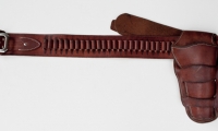moviegunguy.com, movie prop western holster, Medium brown belt and holster rig