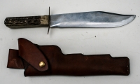 Bowie Knife with aluminum blade and sheath