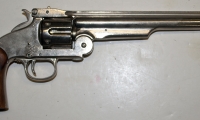 moviegunguy.com, movie prop rentals western, Nickel Plated Schofield replica