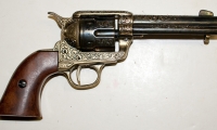 moviegunguy.com, movie prop rentals western, Engraved Colt Peacemaker replica