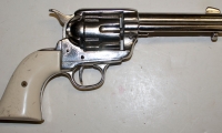 moviegunguy.com, movie prop rentals western, Colt Nickel-Plated Peacemaker replica