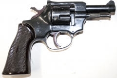 Replica revolver with black grips
