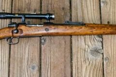 Original German World War II K98 Mauser sniper rifle.