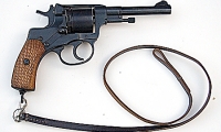 Russian Nagant Revolver with lanyard